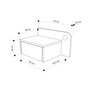 Hanah Home Dotta Blanco y Moca Claro con LED